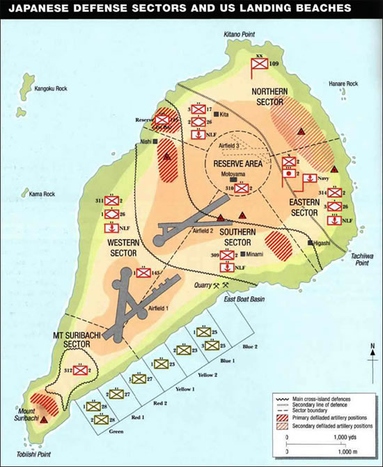 Iwo Jima Map